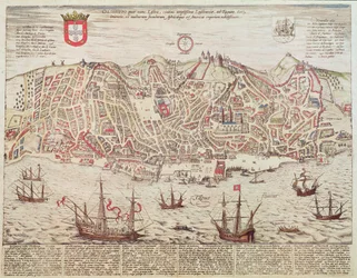 Panorama of Lisbon, 1572